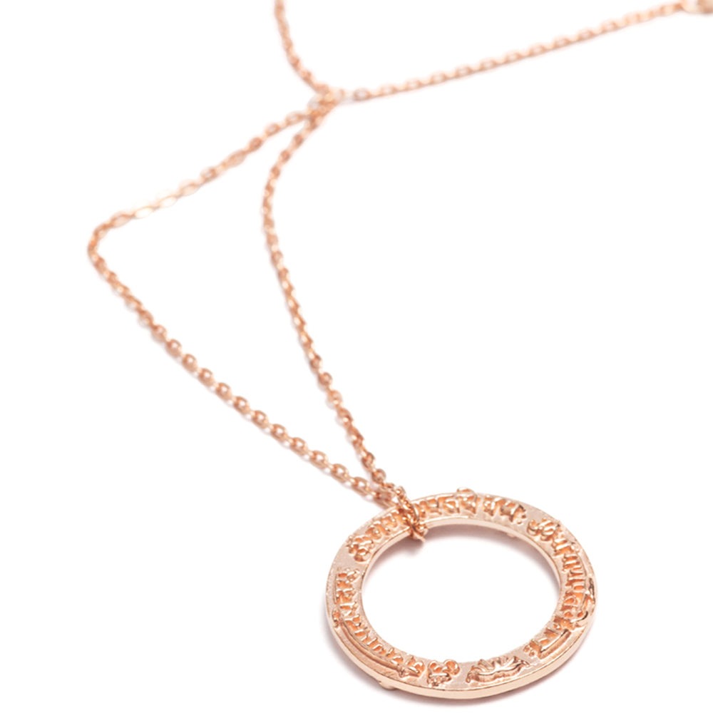 Amulett GANESHA Mantra mini Roségold