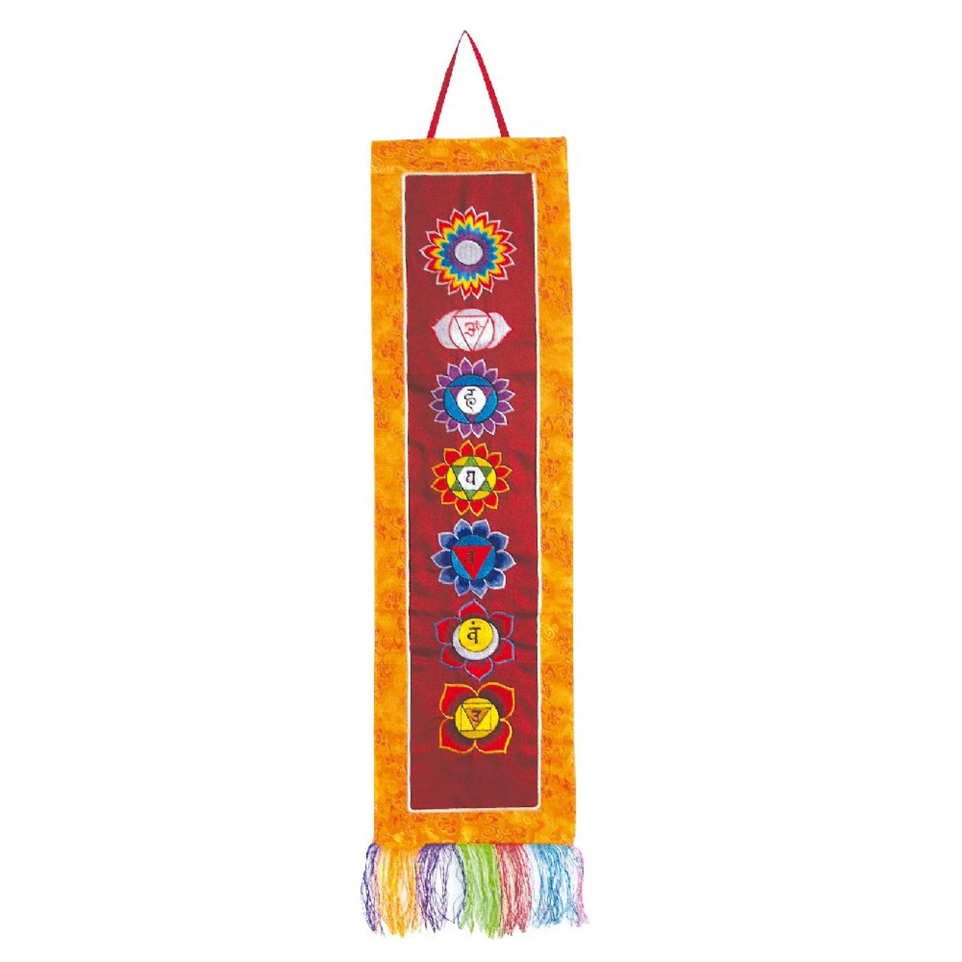Yoga Deko Wandbehang 7 CHAKREN, 100 cm