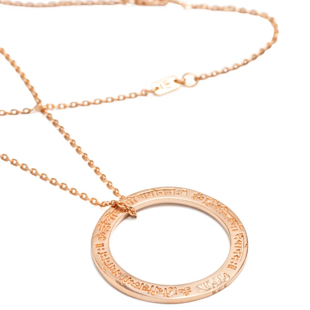 Amulett LAKSHMI Mantra, Roségold