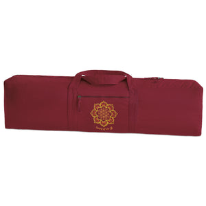 Tasche für Yogamatte MANDALA, 100 cm, Rubinrot