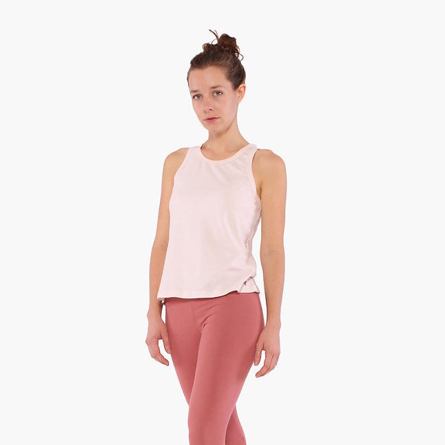 Yoga Tanktop LIGHT ROSE, Biobaumwolle