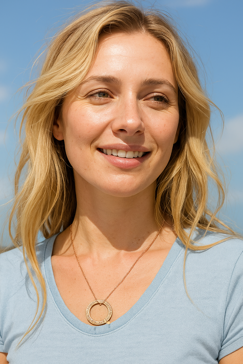 Amulett GAYATRI Mantra mini, Roségold