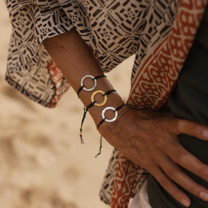 Yoga Mantra-Armband TARA, Silber