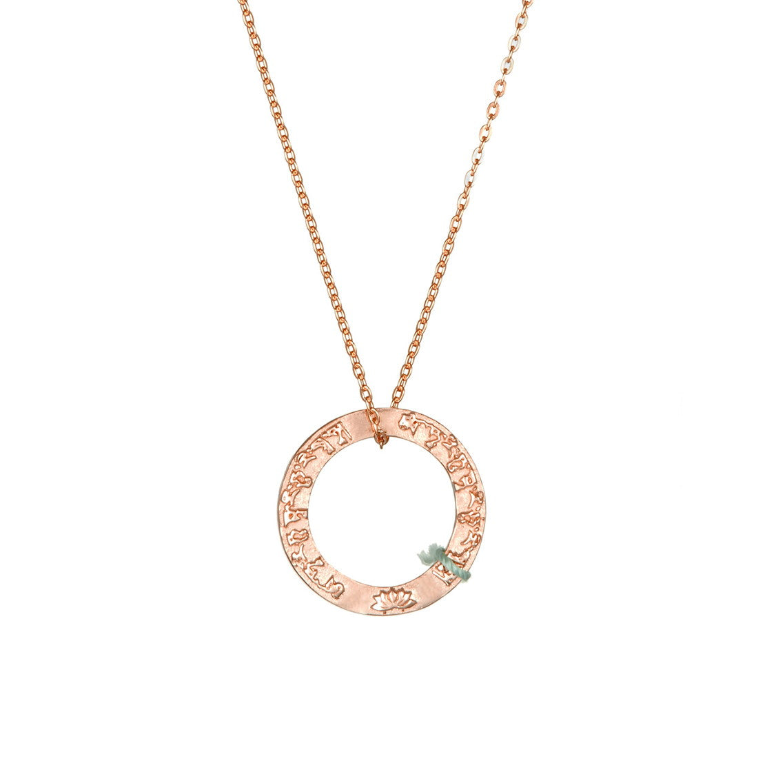 Amulett TARA Mantra mini, Roségold