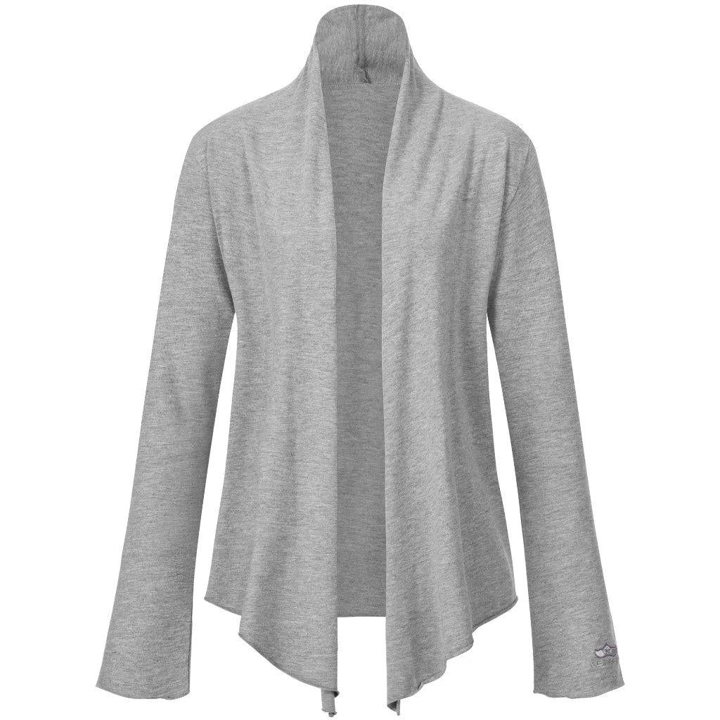 Yoga Wickeljacke TOOTSIE, Grau-Melange