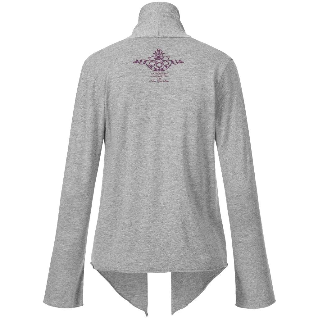 Yoga Wickeljacke TOOTSIE, Grau-Melange