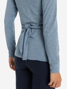 Yoga Wickeljacke ABALA, Blau-melange