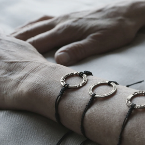Yoga Mantra-Armband GANESHA, Silber