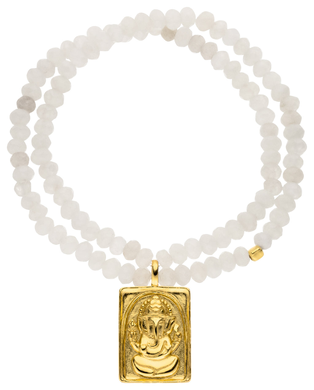 Yoga Armband GANESHA POWER, doppelreihig, Gold