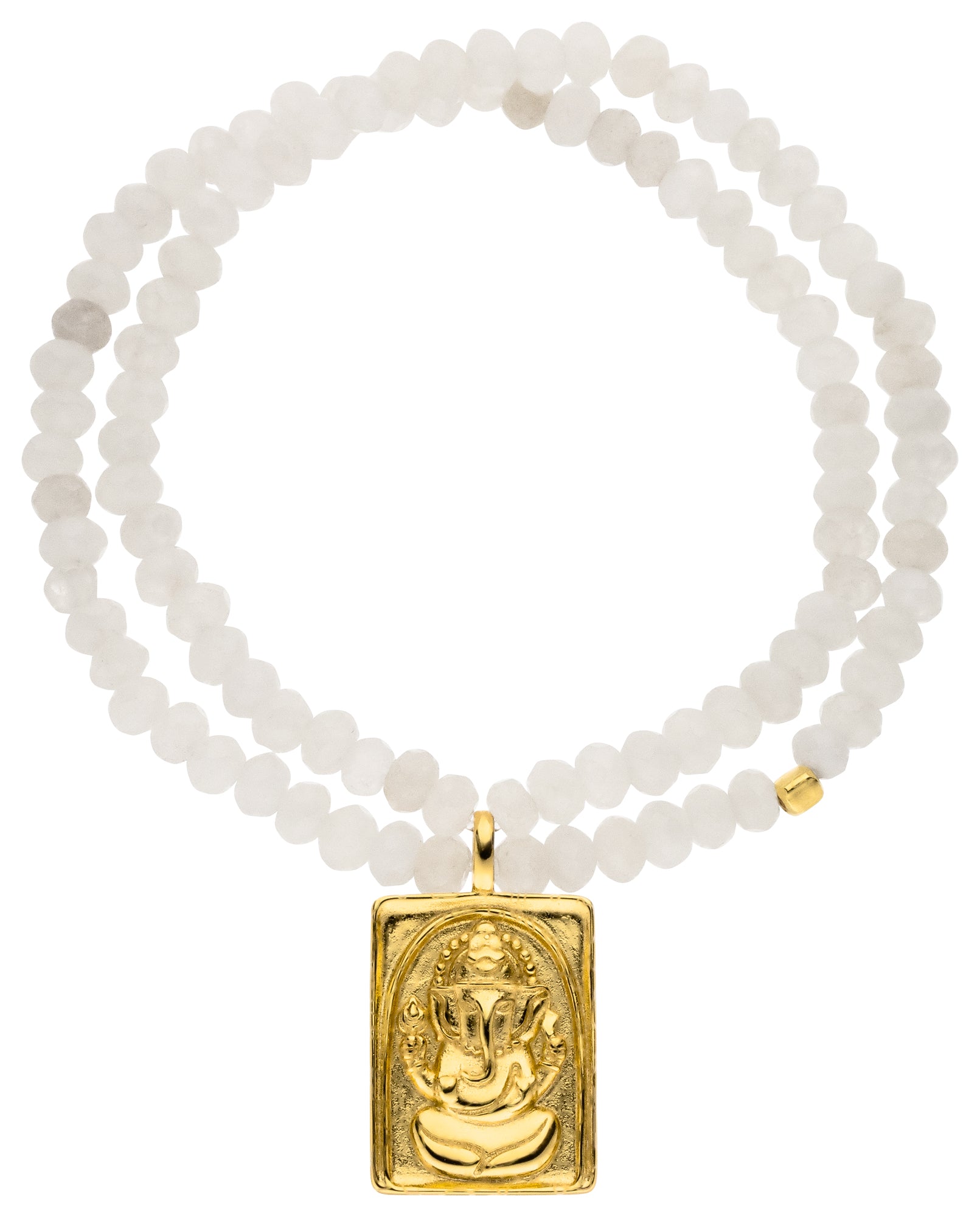 Yoga Armband GANESHA POWER, doppelreihig, Gold