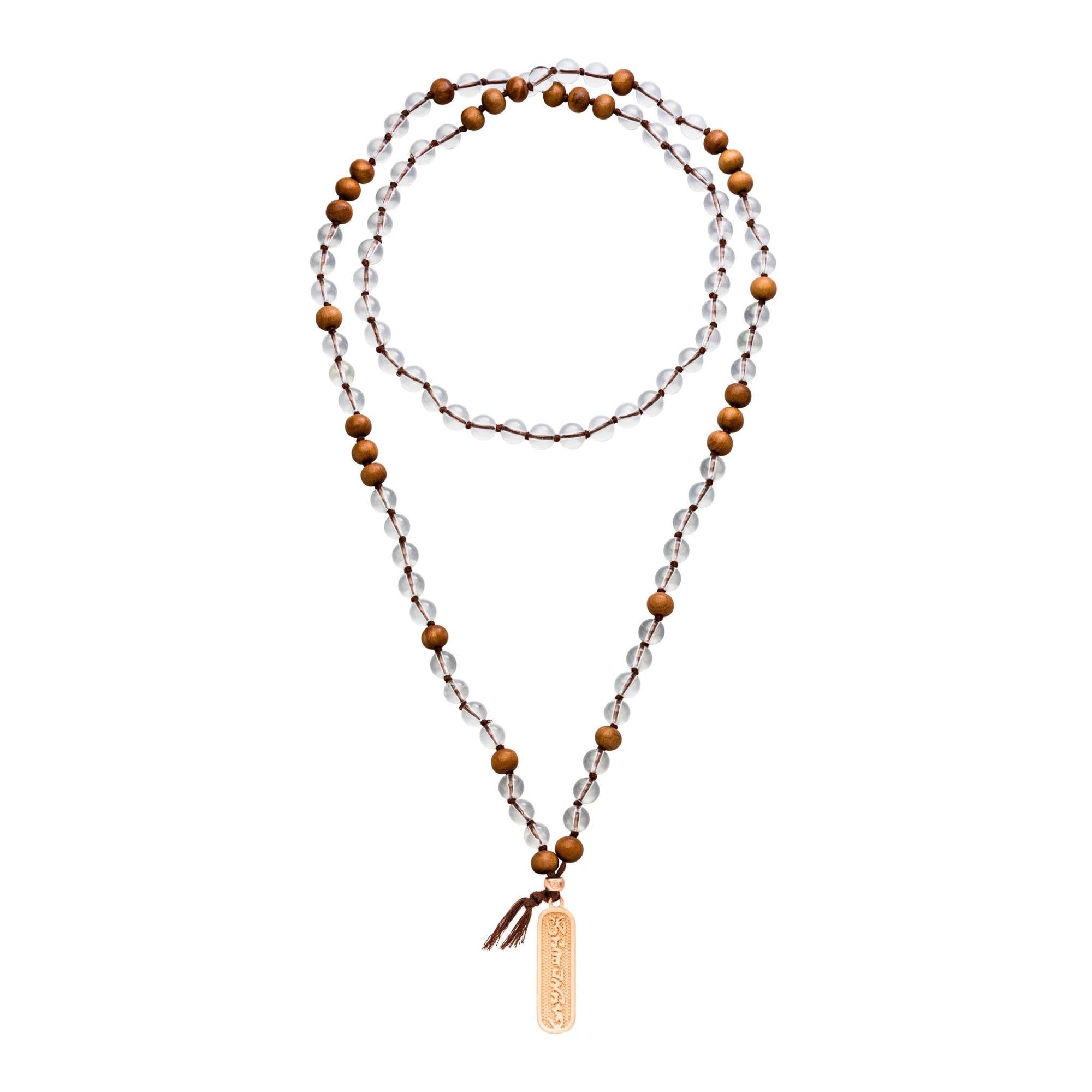 Mala Yogakette CLEAR YOUR MIND, Sandelholz
