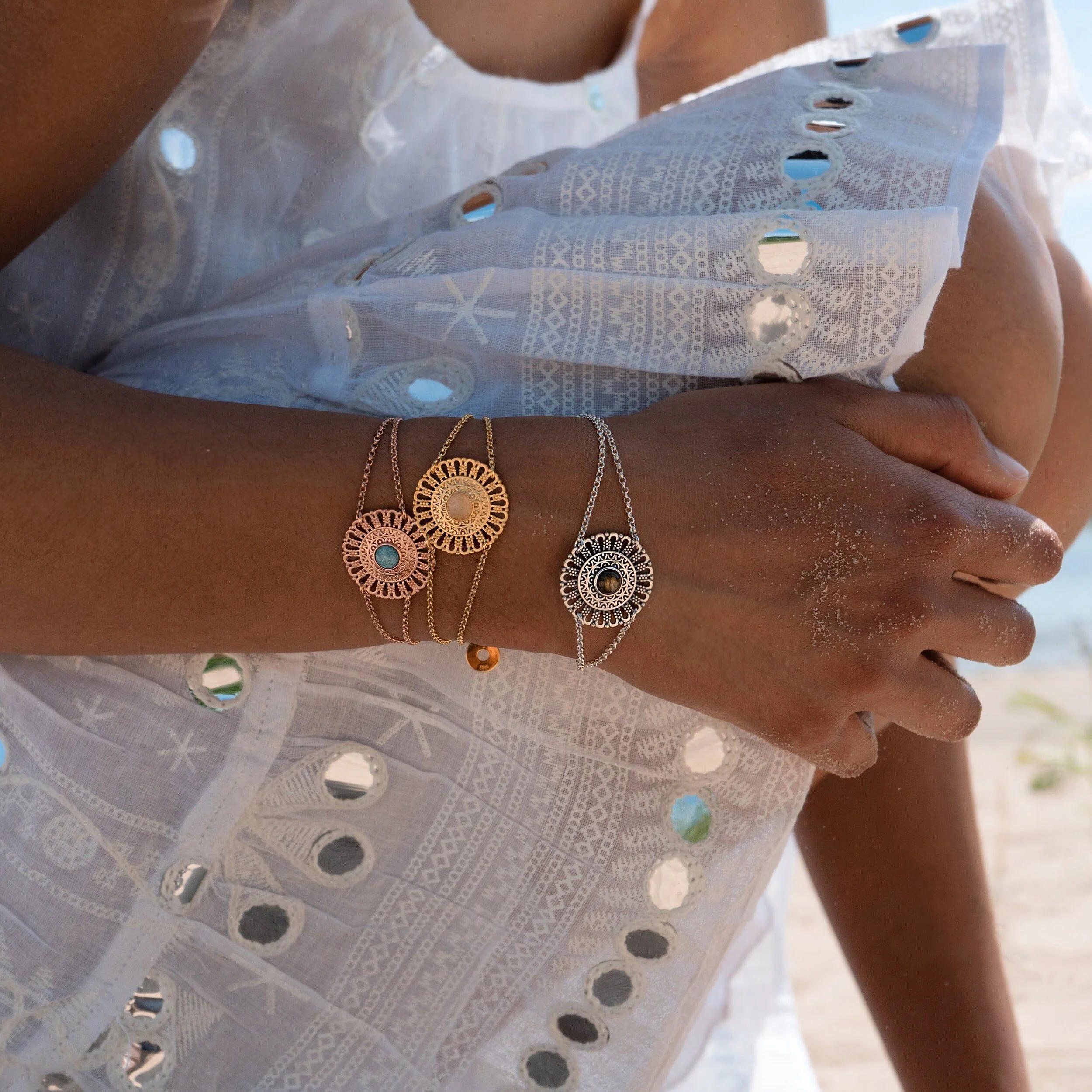 Yoga Armband MANDALA, Roségold