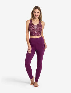 Yoga Leggings SATYA, Biobaumwolle, Beere