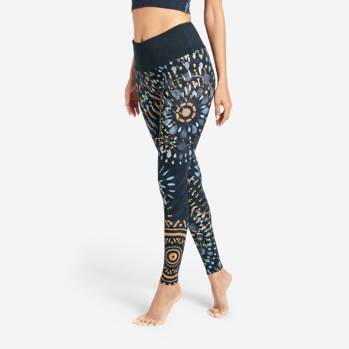 Yoga Leggings  MAGIC, Biobaumwolle, Dunkelblau