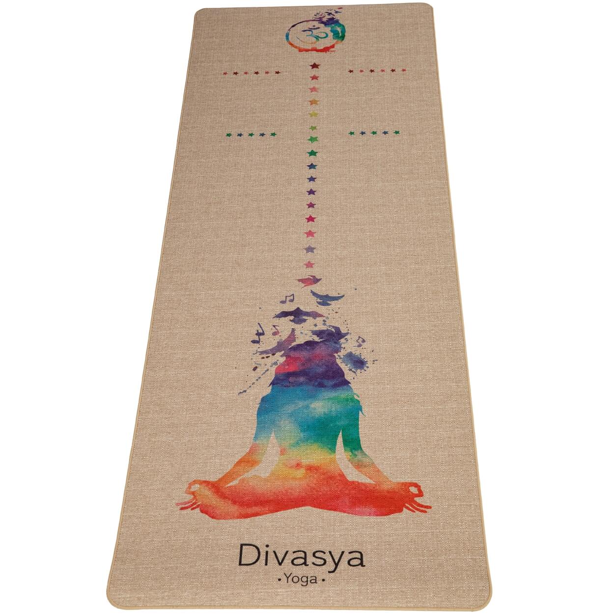 Yogamatte Naturkautschuk Jute CHAKRA YOGI