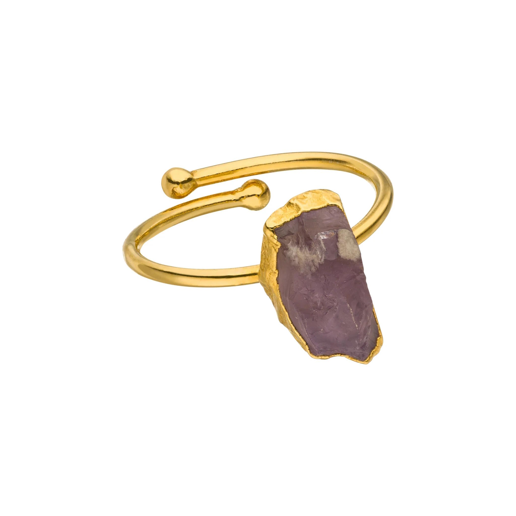 Edelstein-Ring CALMDOWN, Amethyst
