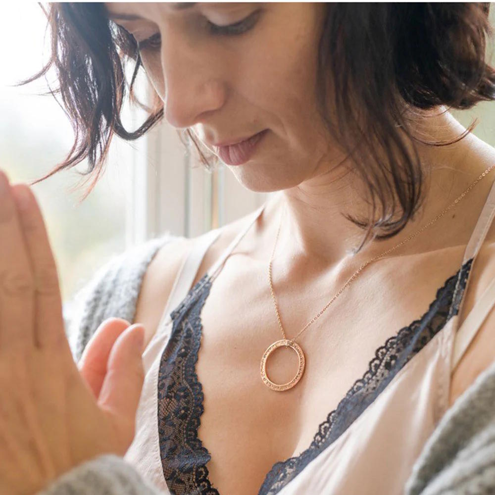 GAYATRI Mantra Yoga Halskette, Roségold
