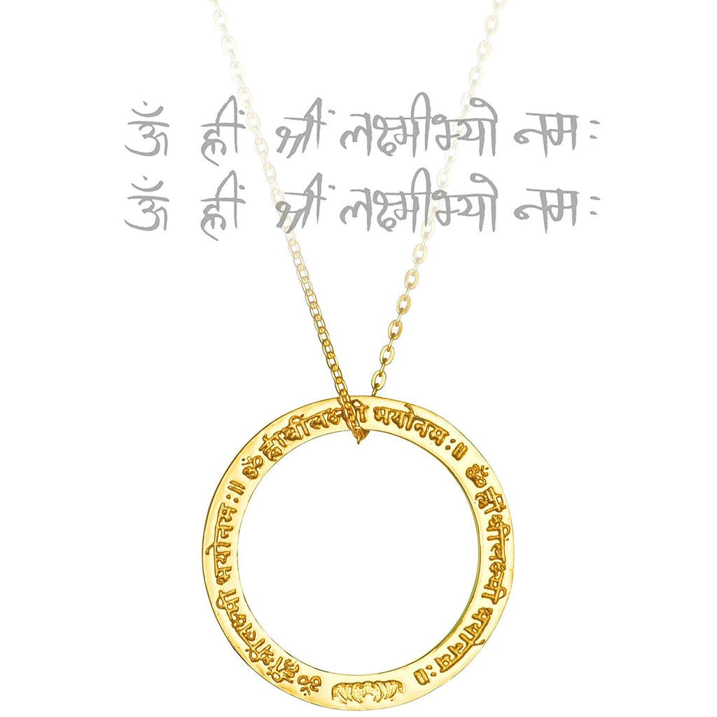 Amulett LAKSHMI Mantra, Gold