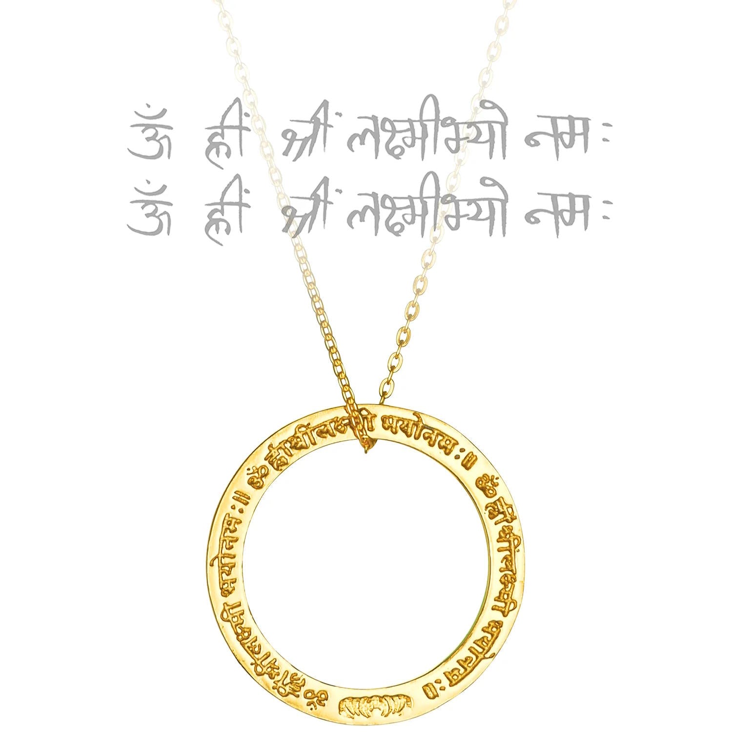 Amulett LAKSHMI Mantra, Gold