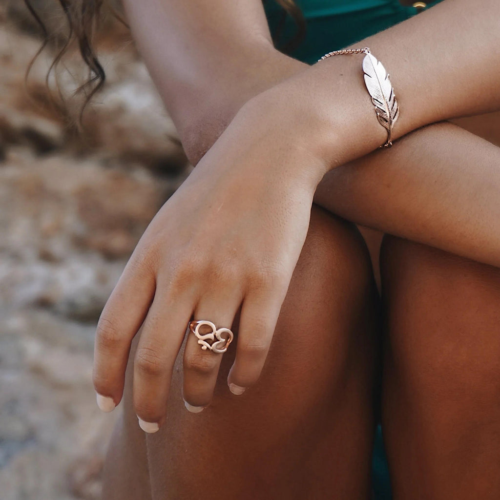 OM Symbol Ring, Roségold