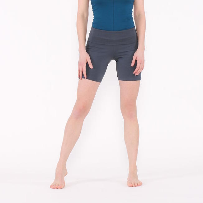 Yoga Shorts EBONY, Biobaumwolle