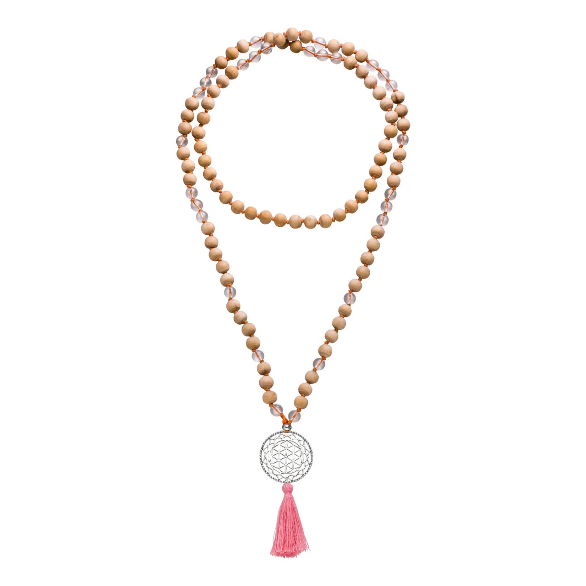 Yoga Malakette BLUME DES LEBENS, Silber