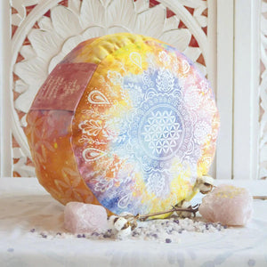 Meditationskissen BUNT, rund, 38 cm, multicolor