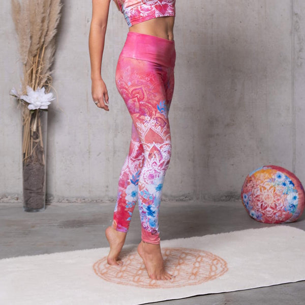 Lotus Leggings in Peach – White Buffalo Spirit