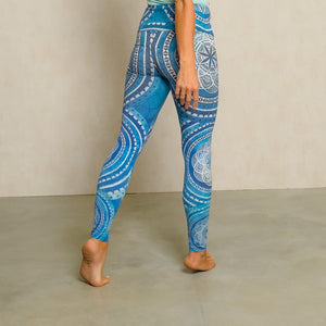 Yoga Leggings  BLUE SPIRIT, Biobaumwolle, Blau