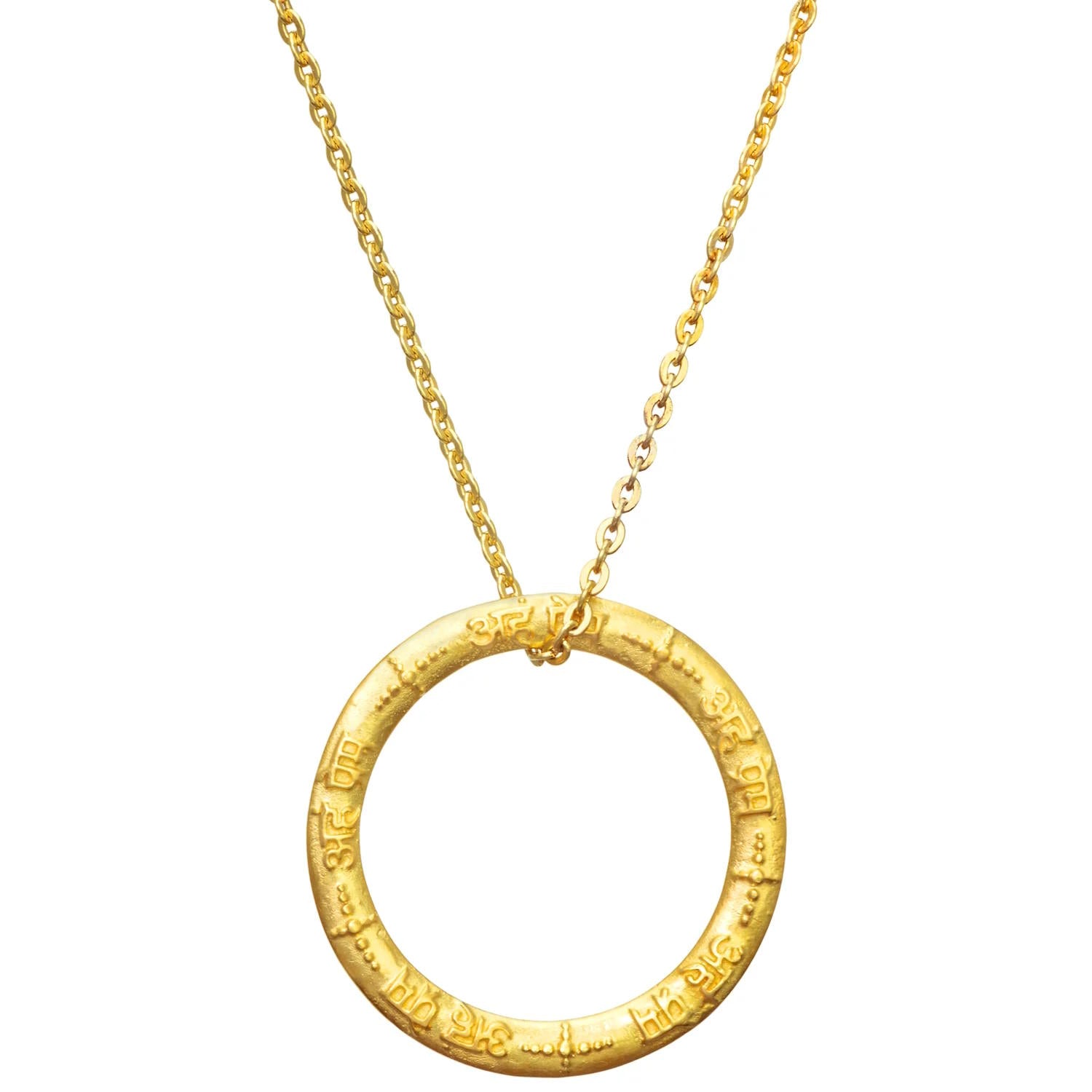 Yoga Mantra Amulett AHAM PREMA, Gold