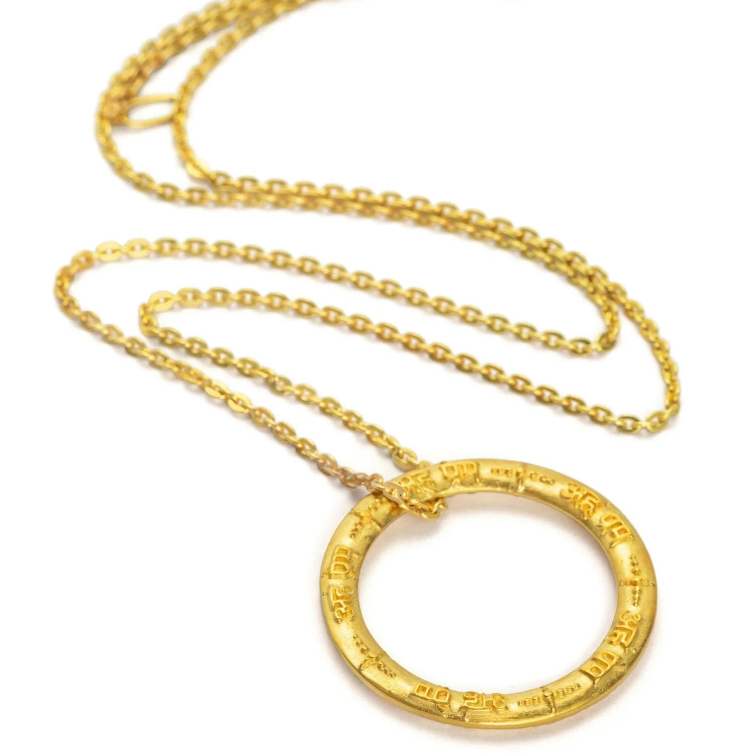 Yoga Mantra Amulett AHAM PREMA, Gold