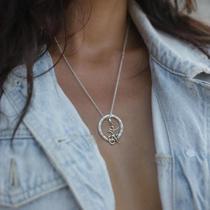 Mantra-Halskette KOSMISCHE LIEBE, Silber
