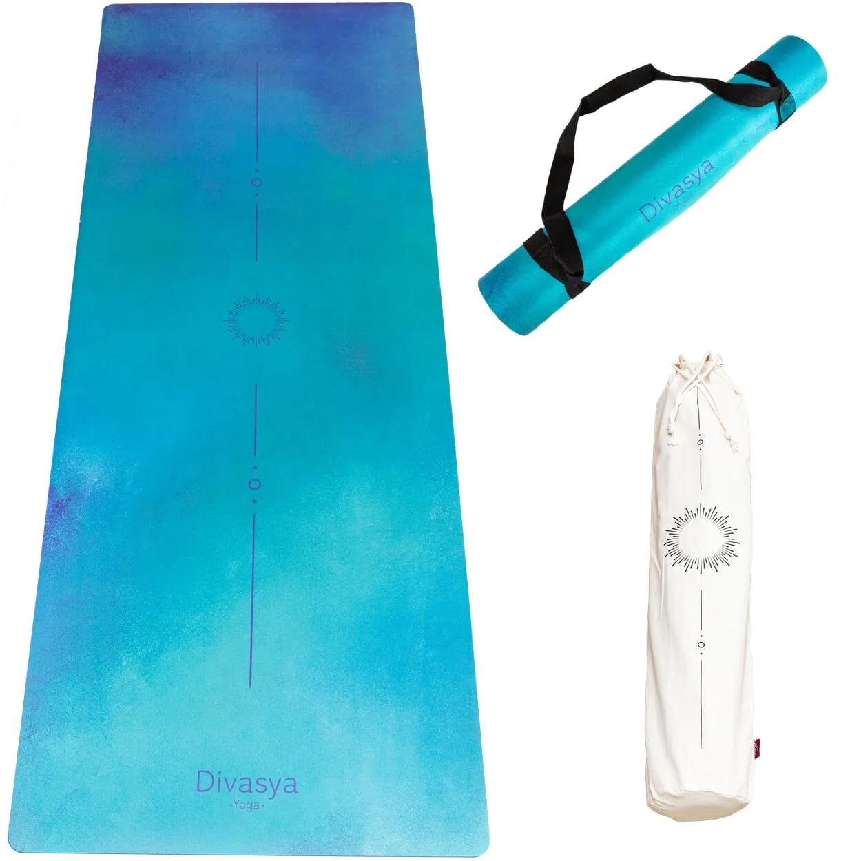 Yogamatte Naturkautschuk OCEAN PURE, 183 cm