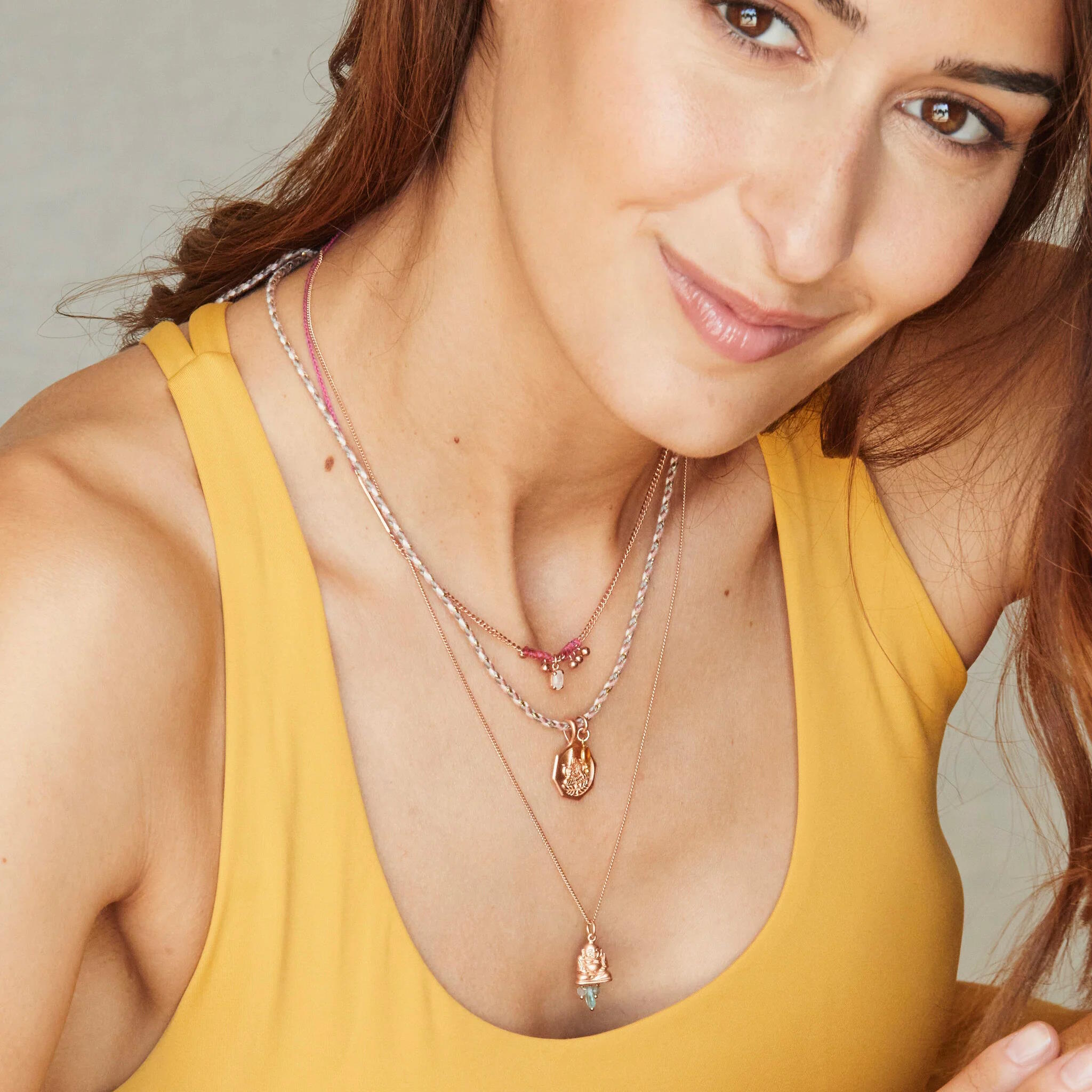 Halskette LAKSHMI, Roségold