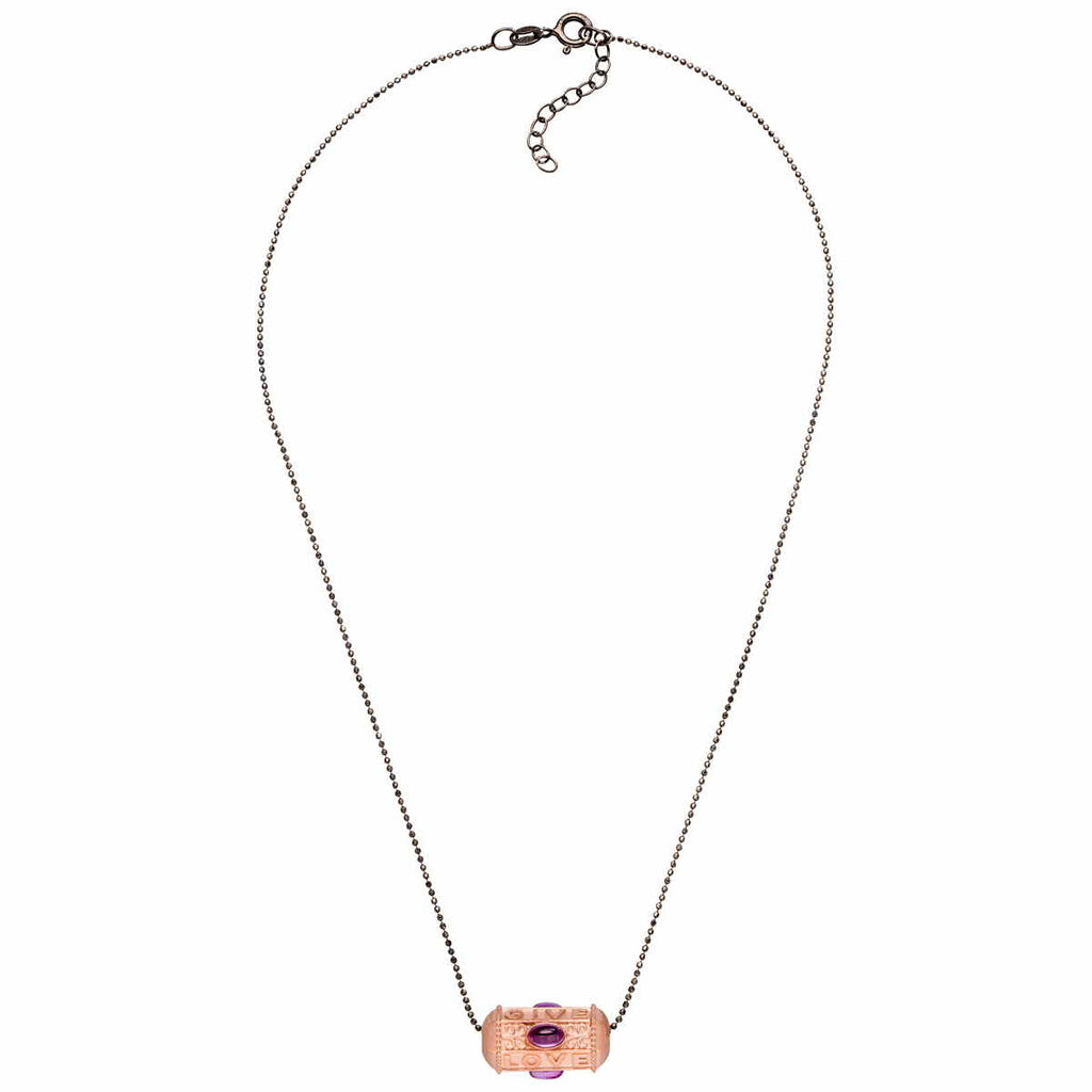 Yoga Halskette GIVE LOVE HOPE, Roségold