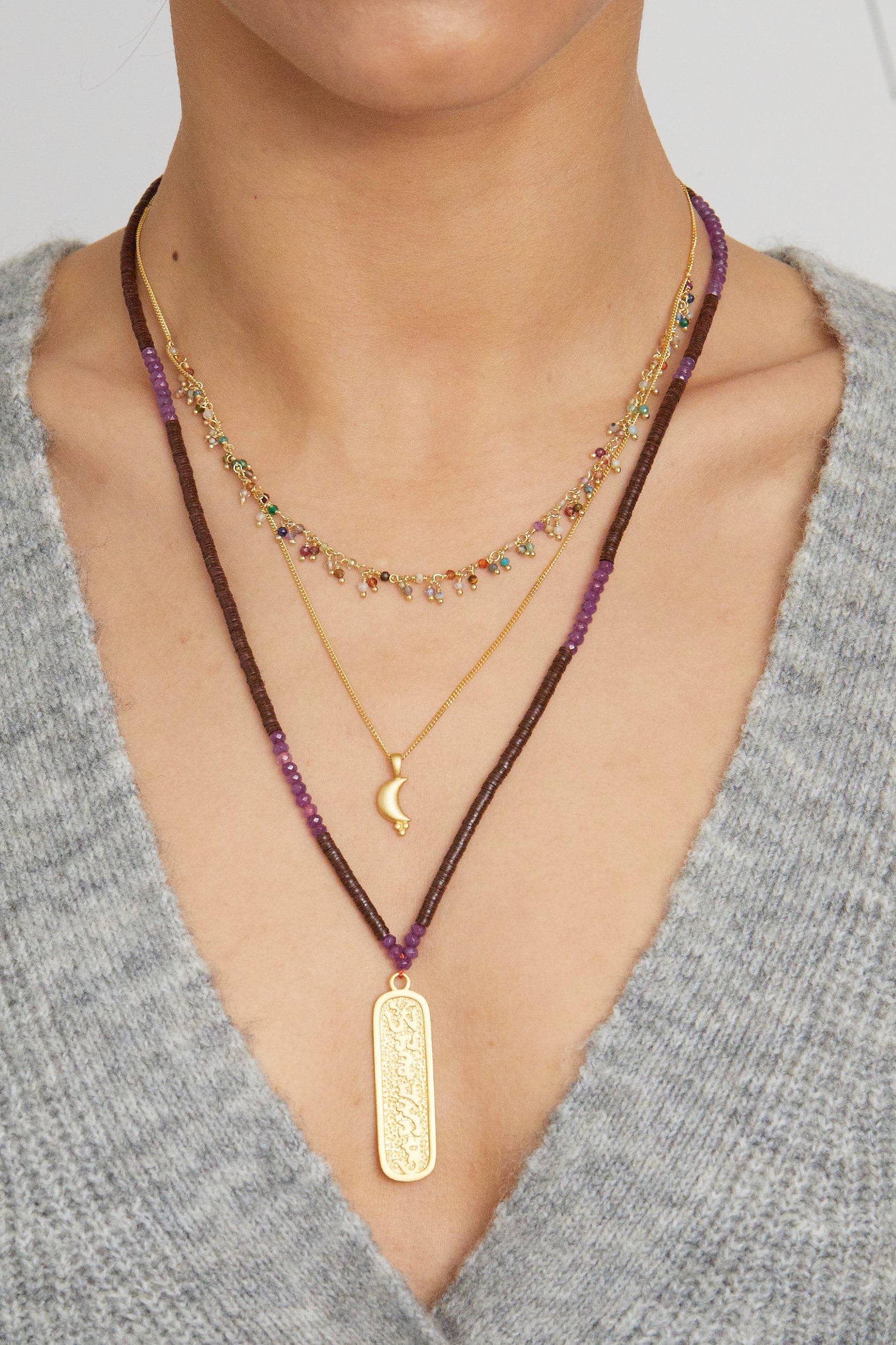Yoga Karma-Kette GOOD KARMA, Gold