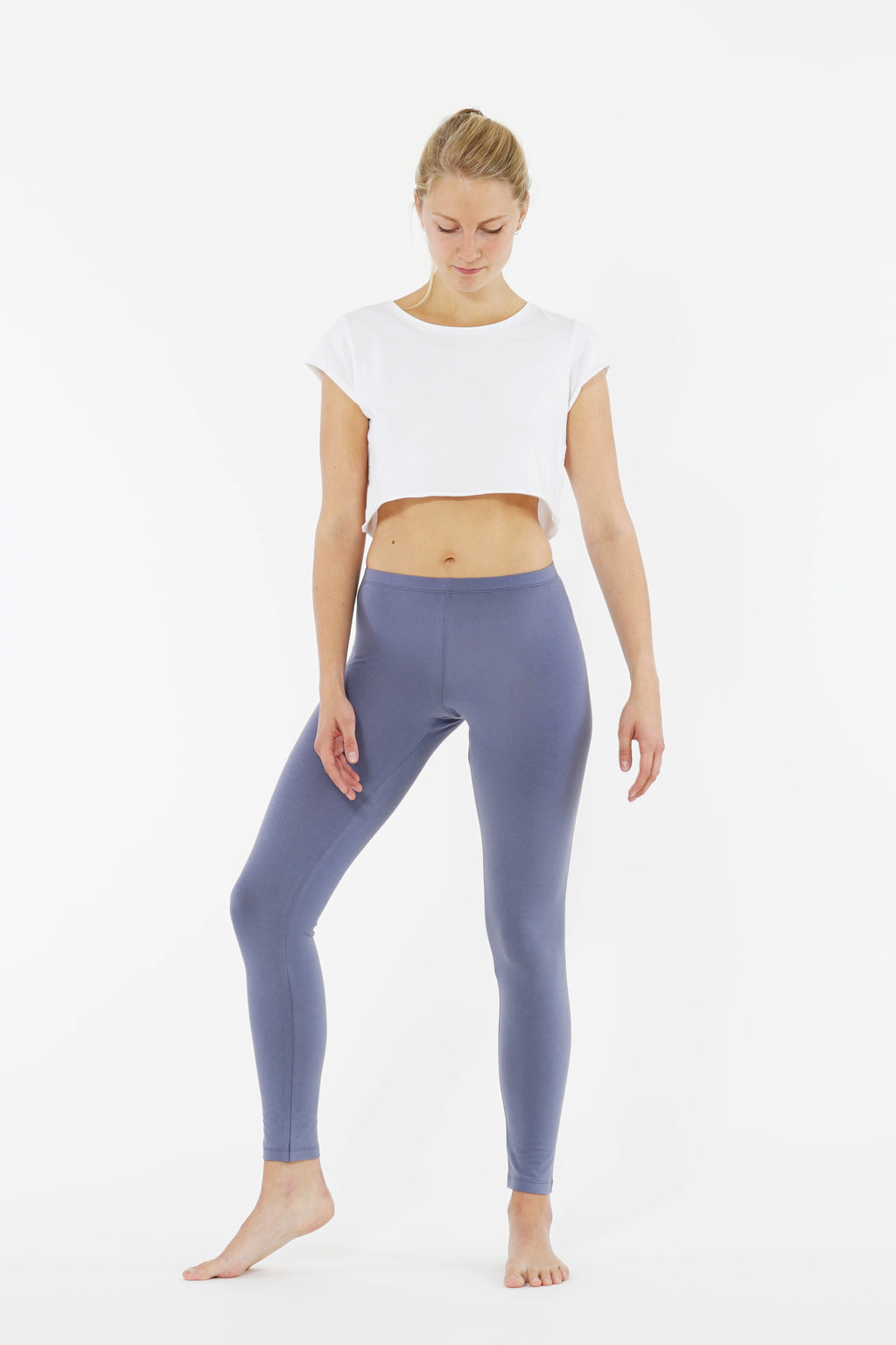 Yoga Leggings BLUE, Biobaumwollle
