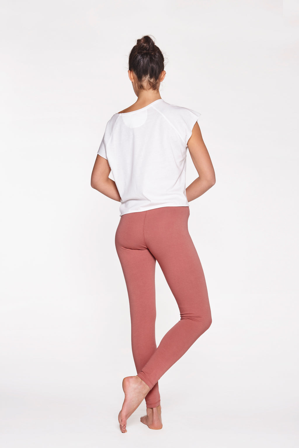Yoga Leggings Plain Canyon Rose