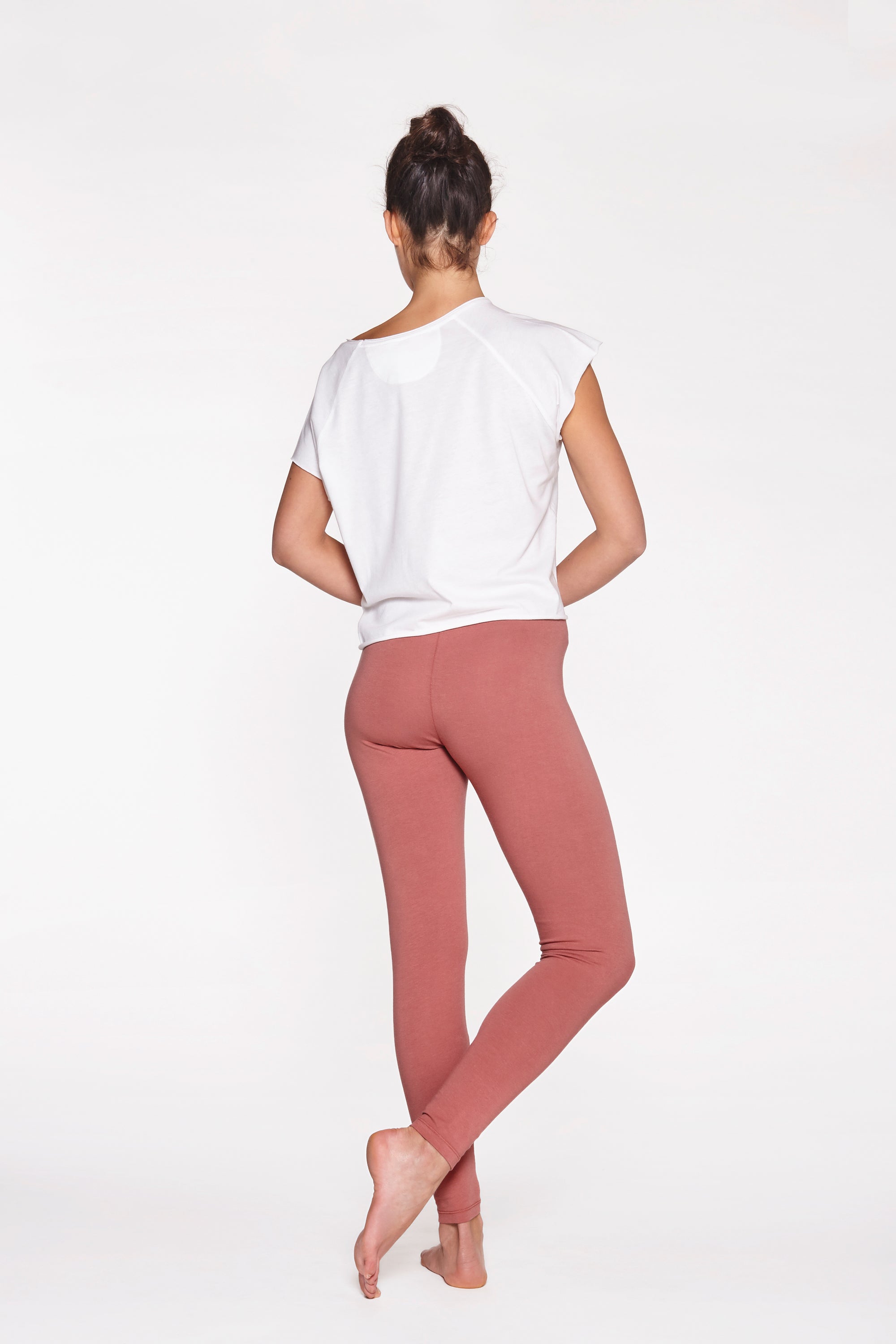 Yoga Leggings Plain Canyon Rose