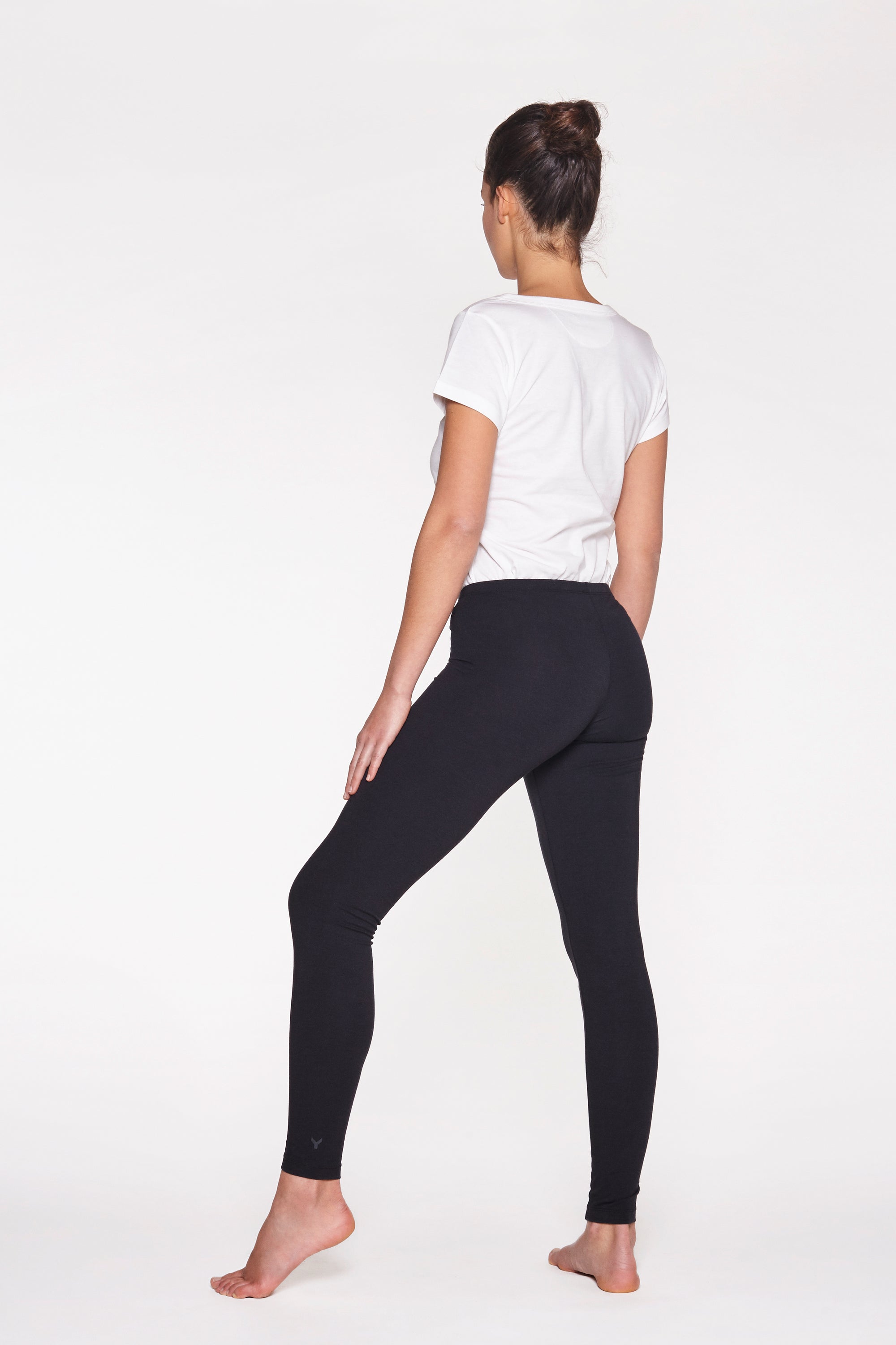 Yoga Leggings lang, "Soft Black"