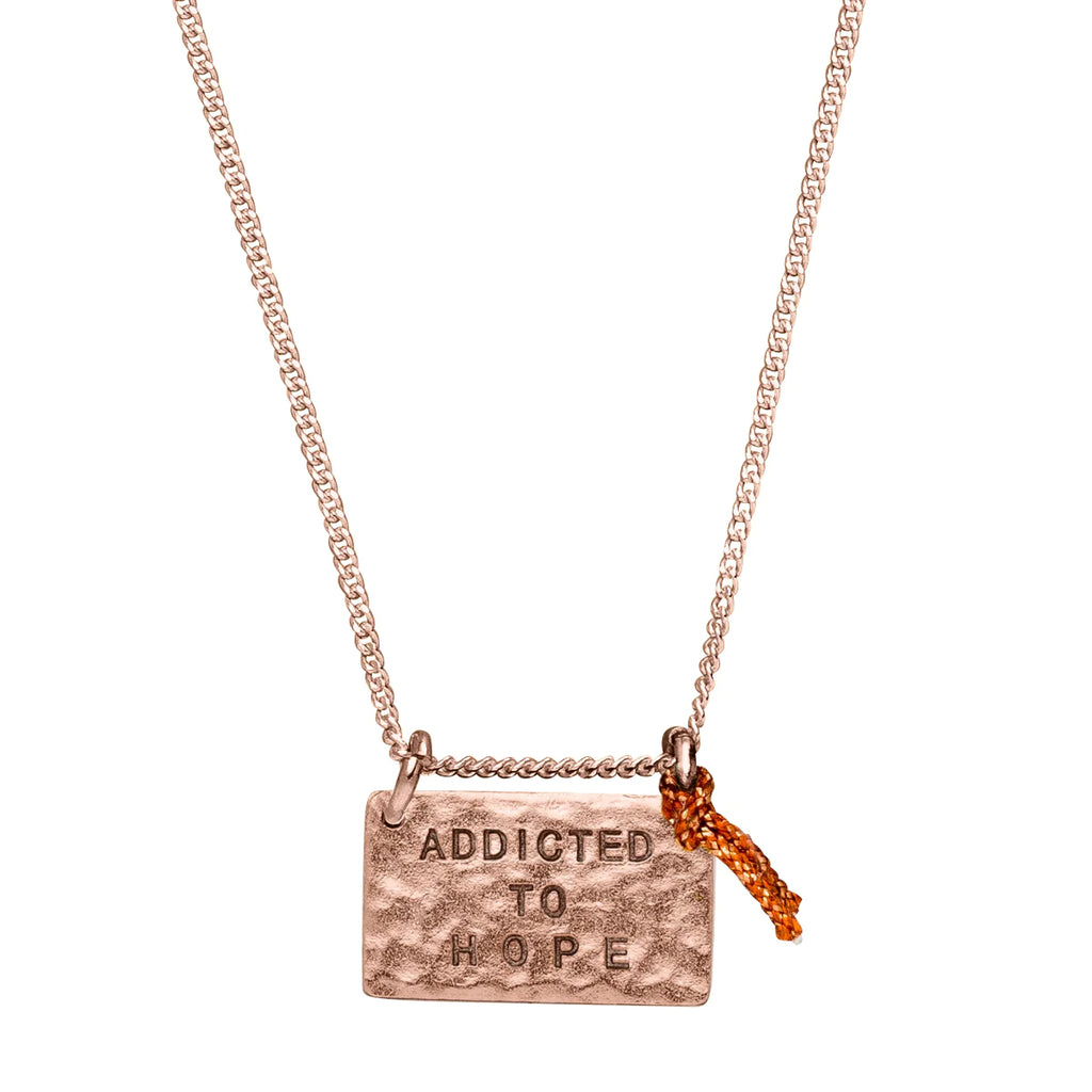 Yoga Halskette Love Chain HOPE, Roségold