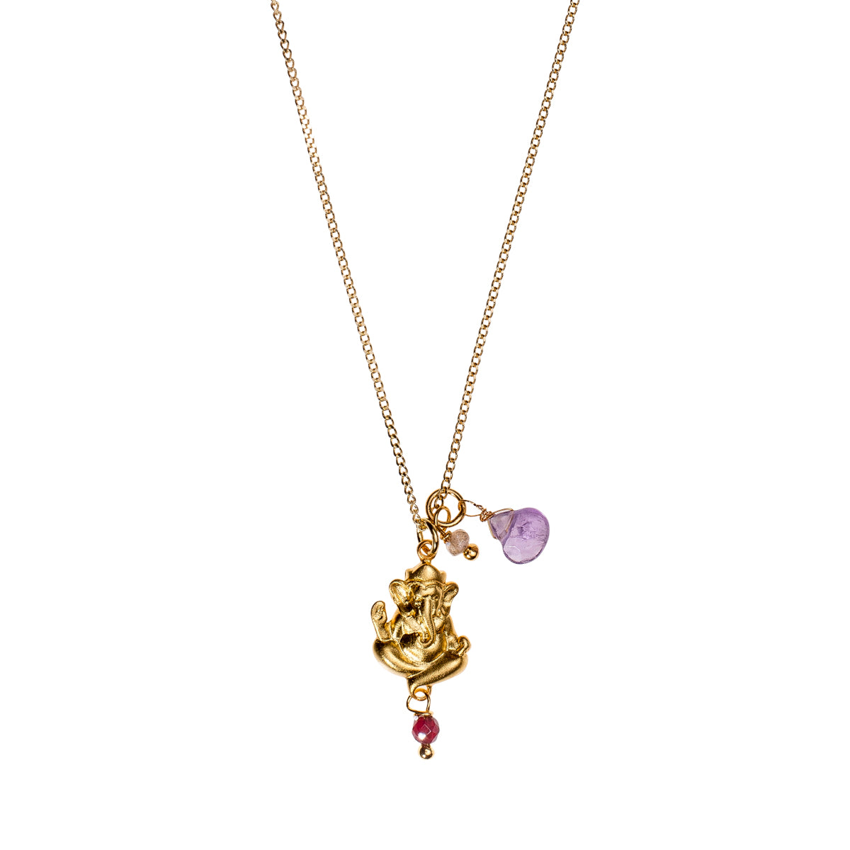 Yoga Halskette Ganesha, Gold