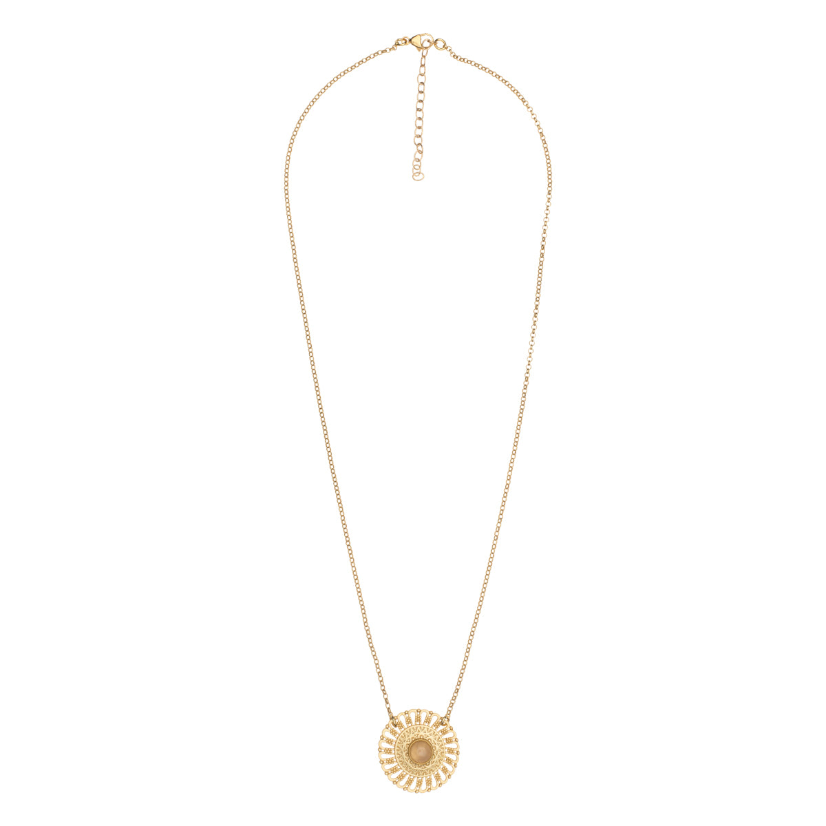 Mandala Yoga Halskette, Love Chain, Gold