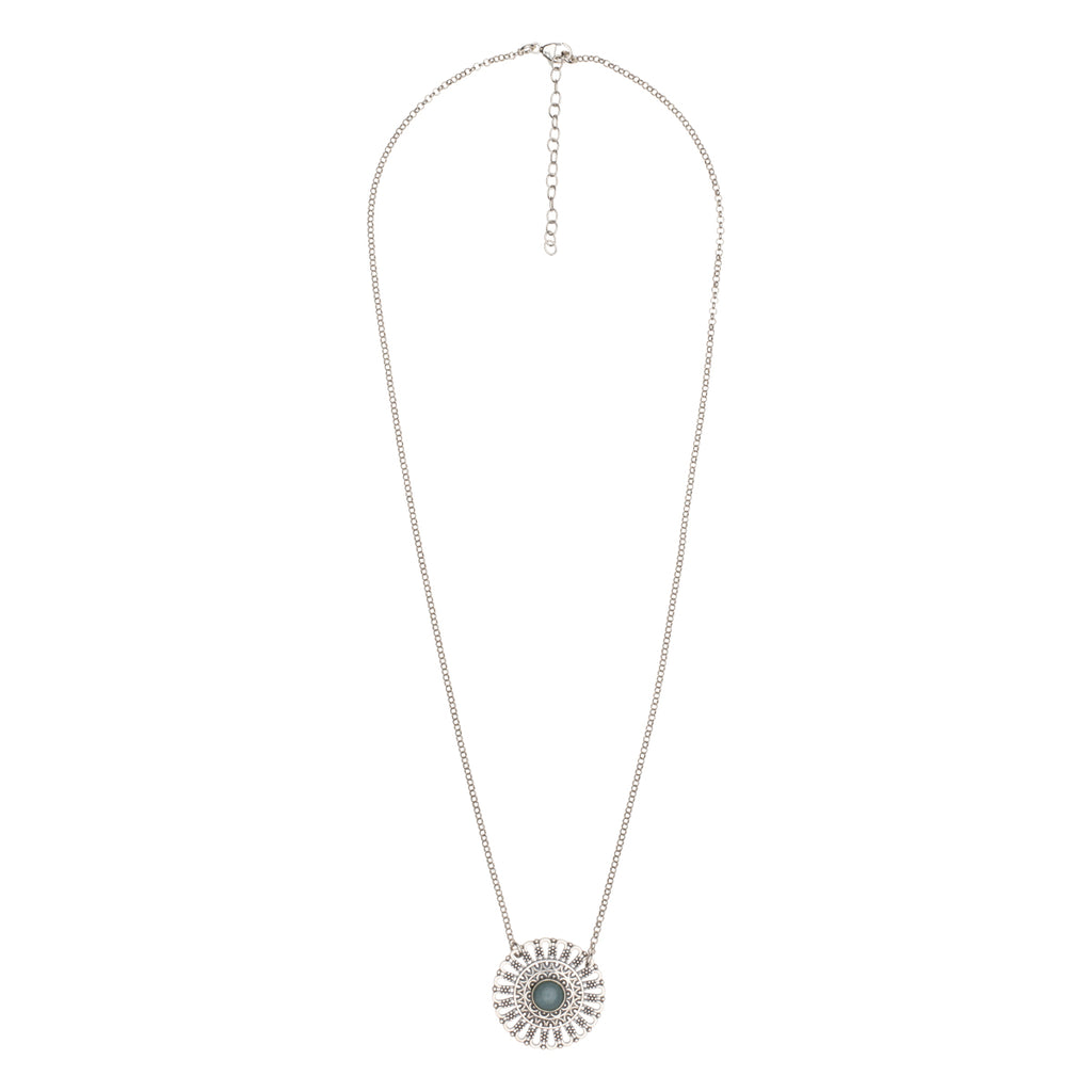 Mandala Halskette, Love Chain, Silber