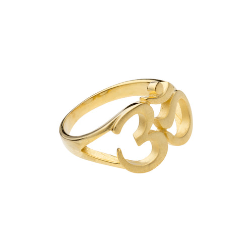 OM Symbol Ring, Gold