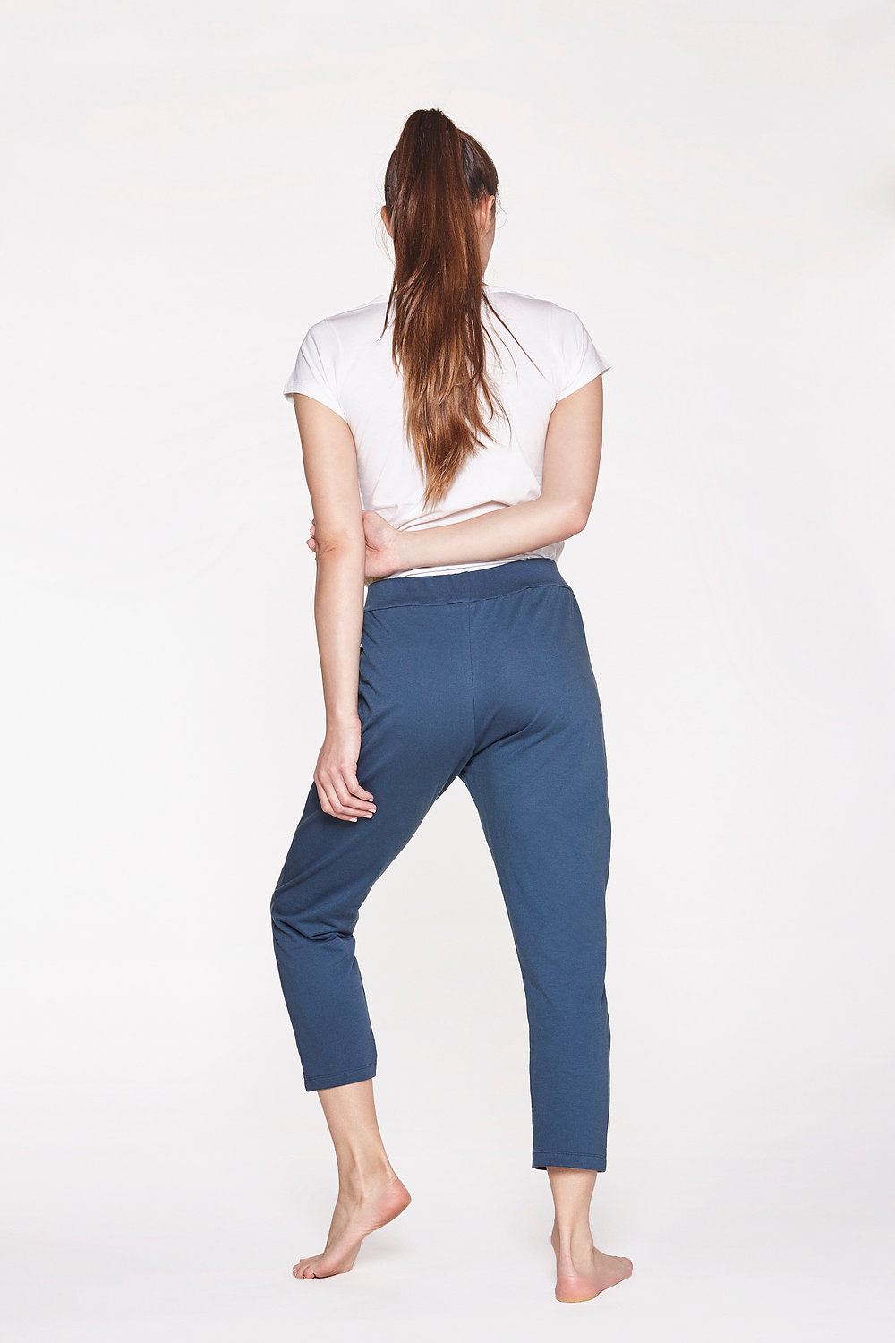 Yoga-Pants LOOSE, Indigo, GOTS
