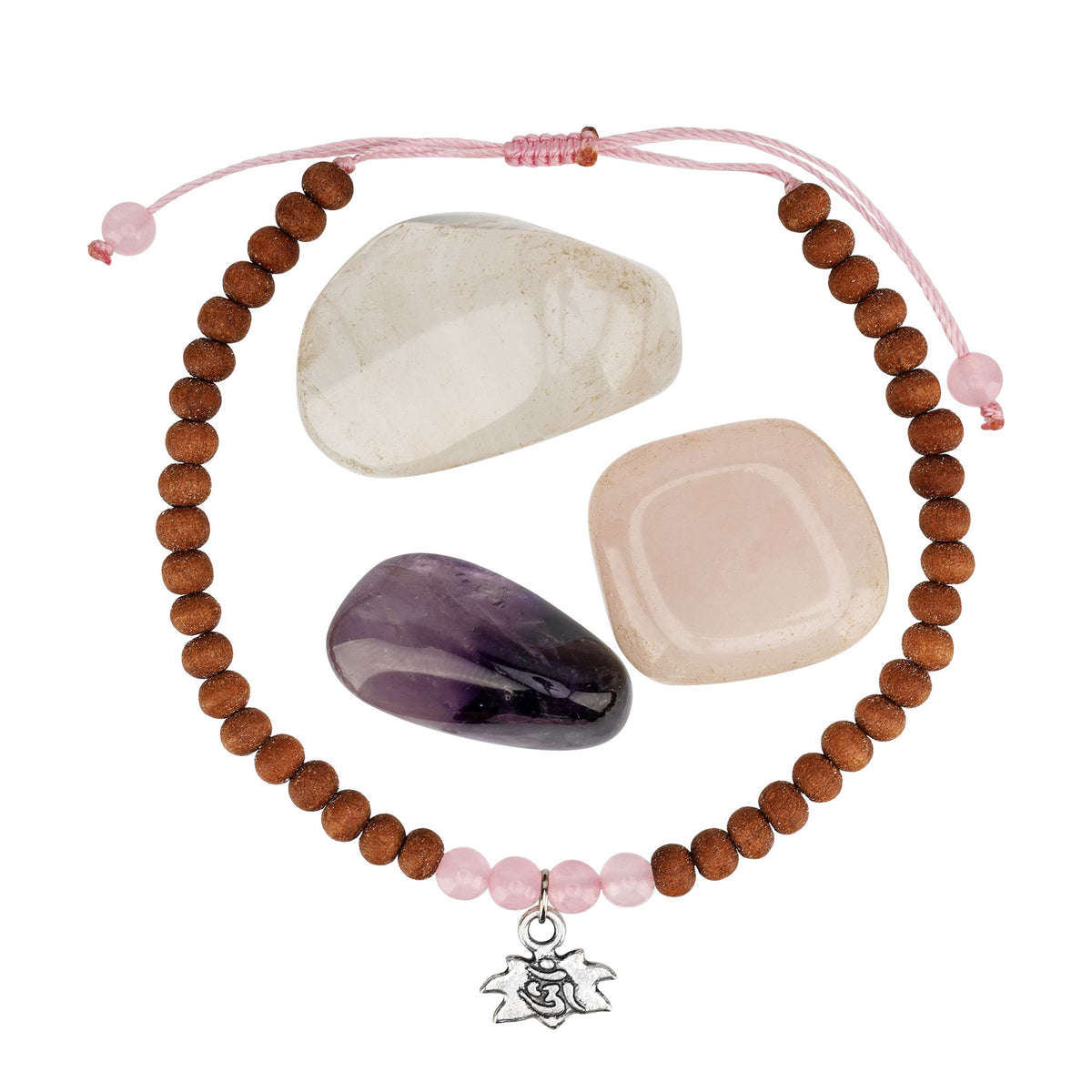 Armband Set Seelenschmeichler LOTOS, Sandelholz