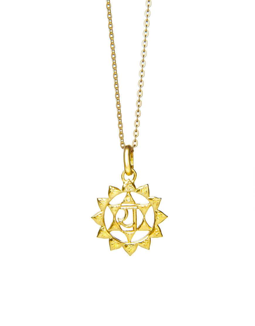 Herzchakra Amulett ANAHATA, Gold