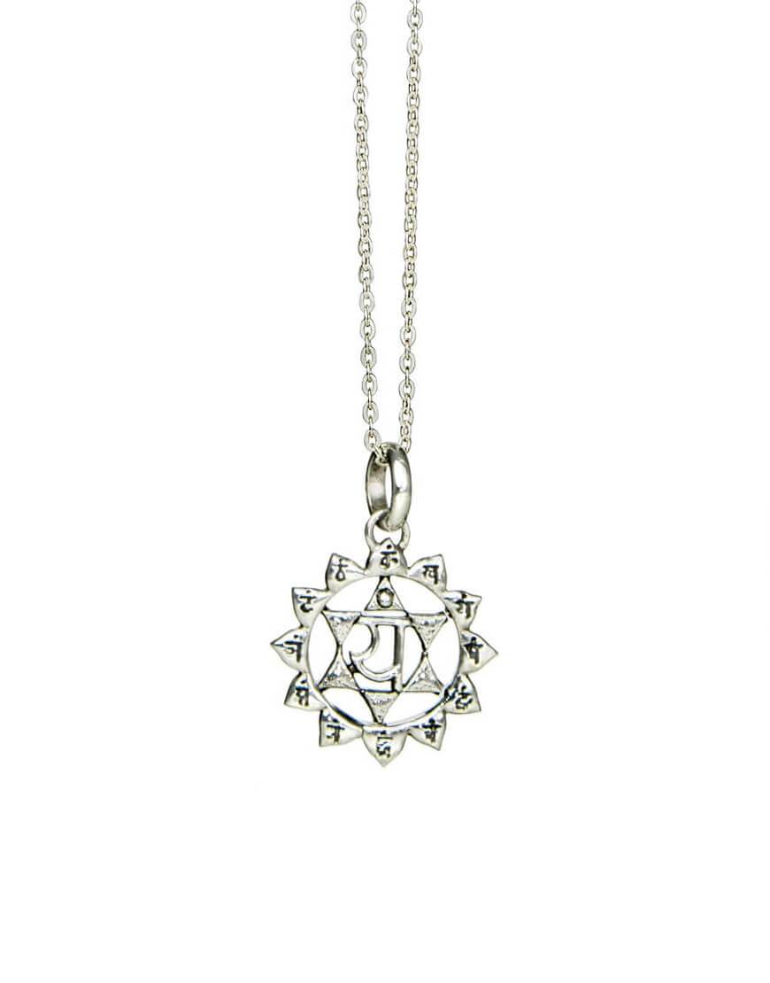 Herzchakra Amulett ANAHATA, Silber