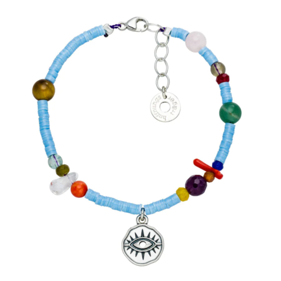 Yoga Schutzarmband EYE, Silber
